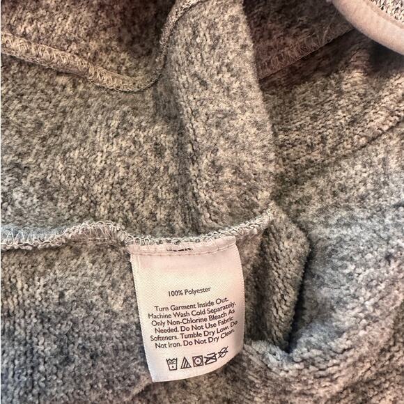 Eddie Bauer Heather Grey Full Zip Fleece Jacket Small - Picture 6 of 6